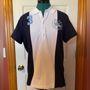 Polo Sport navy, white and light blue extra large logo and 3 size xl
